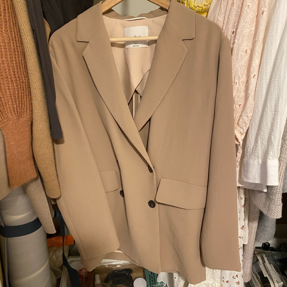 ARITZIA Wilfred Cherrelle Jacket Blazer, Chasm